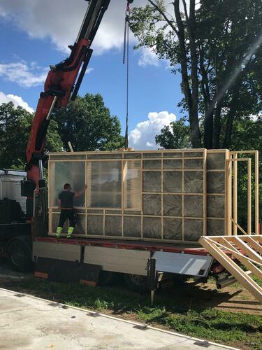 koka karkasa ēkas konstrukcijas